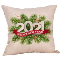 Nova godina vesela božićna posteljina kauč kauč na kauču navlaka za kućni dekor jastučni poklopac