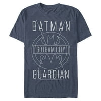 Muški Batman Gotham City Guardian Graphic Tee Mornary Blue Heather Veliki