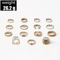 Jiyugala prstenovi za žene Ženske boemske prstenove prsteni za prstenje za prstenje GEM Prsteni Zajednički