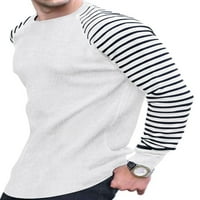 TENMI MAN Džemper s dugim rukavima Jumper Top pletena pulover Ležerne prilike na otvorenom bijela 2xl
