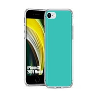 Osobni tanki poklopac kućišta telefona Kompatibilan je za Apple iPhone SE 3rd 8 7, Tiffany Green Print,