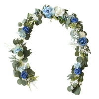 Hapeisy 6,5ft ručno izrađen umjetni ružini cvijet DIY Garland Greery Garland za vjenčane središnje ceremonije Creemony Arch Arbor Recepcija Dekor za stol za recepciju