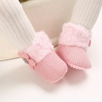 Leey-World Toddler cipele za bebe plus baršunasto toplo cvijeće čizme modne prozračne prozračne cipele s kravavim cipelama za djevojčice