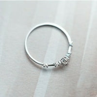 Archer Women Modni Rhinestone Inlaid Wedding Angažman prsten za prsten nakit