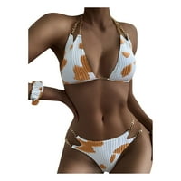 FVWitlyh bikini setovi za žene mama i sin podudarajuće kupaće kostime cvjetni podstavljeni set kupaći