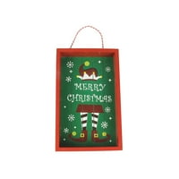 Koaiezne novi božićni ukrasi drveni kreativni božićni privjesak božićne predmete Vrata vrata