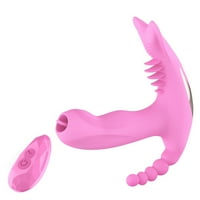 Bežični nosivi vibrator za žene, lizanje jezika tihi vibrator sa daljinskim upravljačem grijanje FUCTION