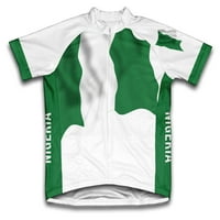 Nigerija zastava s kratkim rukavima biciklističkim dresima za žene - veličina S