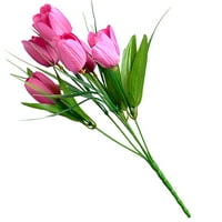 6-glava vještačka cvijeta buket vjenčanica simulacija cvjetnog dekora kućna kancelarija lažni buket, ružičasta