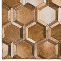 Laredo Mosaic Fau Sakrij smeđe geometrijsku 2'3 7'6 ne-klizače