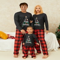 Kupretty božićne pidžame za obiteljski božićni PJS podudaranje setova Crvena plata Christma Pajama Porodična