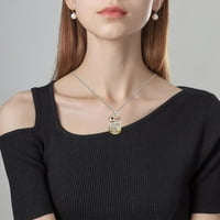 Ogrlica za nakit za dragu kćer cvijeće Leptir Boja Print modne ogrlice Ogrlice sa ključem za žene