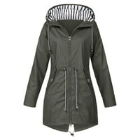 Jiyugala kaputi za ženske kišne jakne od pune 5xl velike veličine kaputa crna softshell jakna žuta vanjska