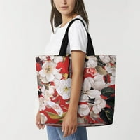 Cvjetna torba za žene djevojke poliesterska ramena s unutarnjim džepom prijenosne točke za višekratnu