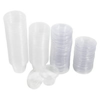 FOSA plastični cvrčni čaj, veličina za jednokratnu plastiku čisto umake Chutney čaše kutije sa poklopcem za hranu za preuzimanje vruće, čaše za umaku Plastika