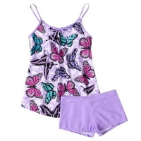 Bikini setovi za žene Jeftino ljeto Žensko retro ispisano kupaći kostim za kupaći kostimu Bikini Tors za kupaći kostim za žene duge kupaće kostime za T Purplel