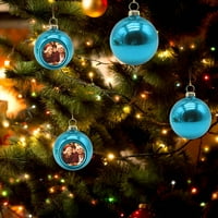 Nova pašljiva slika Božićna kugla božićna ukras i aranžman isporučuje božićnu privjesak Božićna kugla svijetla kuglica