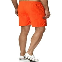 Paille muns ljetne kratke hlače nacrtavanje kupaćih trupa pune boje plaža kratke hlače casual odmoru mini pantalone narančasta 4xl