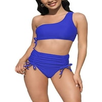 Kelajuan ženski kupaći kupaći kostimi set jedan tenkovi za rame i elastične gaćice za crteže elastične