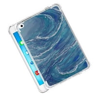 Kompatibilan sa iPad telefonom, ocean-linijski-umjetnička kućica - silikon za silikon za teen djevojku za iPad