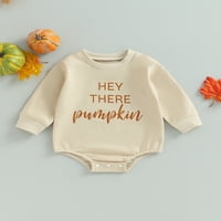 Dječja romper dojenčad dugih rukava vrata vrata Print Fall Bodysuit Halloween odjeća za djevojke Dječačke