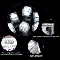 Svijetli kocke leda, višebojne LED kocke ledene kockice, za višekratnu upotrebu užarenog ledenog kocke