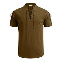 Pedort Muške haljine majice polo majice za muškarce Brzi suhi golf polovno casual kratkih rukava vlagu Wicking majice Brown, XL