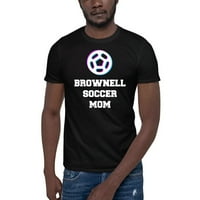 Tri ikona Smeđe Soccer mama kratkih rukava pamučna majica od nedefiniranih poklona
