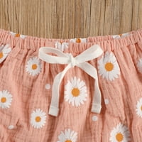 Canrulo Toddler Kids Baby Girl BuyElesiless Ruffled hem tenkovi Trokutni kratke hlače Ružičasta 6- mjeseci