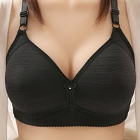 Bigersell Halter Sport Bra Ženski Udoban čipkasti grudnjaci Donje rublje Ne podzemna ženska sintetička sna Bra Big & Vill čipka BRA, Style 645, crna l