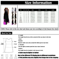 Ljetne haljine za žene dugih rukava moda A-line ispisana zarez za vrat Dress Svijetlo siva 5xl