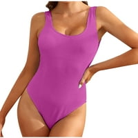 Ženska seksi jednodijelna kupaći kostim kostim solid bikini set Camisole kupaći kostimi teretanu kupaći