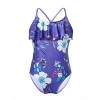Inhzoy Girls cvjetni ispisani jednodijelni kupaći kostim