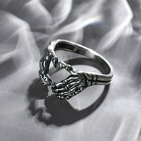 Kostur ručni prsten Ljubav Heart gesta prsten punk gotički prsten nakit za žene muškarci