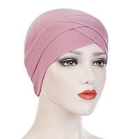 Dadaria turbanci za žene glave zamotavanje Žene Solid Hat Ruffle Cherce Chemo Beanie Turban wrap šal mornarice, žene