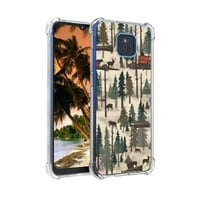 Rustikalni-Forest-Lumberjack-Scenes - Telefonska futrola, dizajnirana za Motorola Moto G Play Case Soft