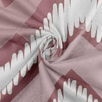 Onuone Rayon Light ružičasta tkanina Provjerite DIY odjeću pretežanje tkanine za ispis tkanina od dvorišta