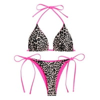 Giligiliso Womens Bikinis kupaći kostim klirence modne žene seksi leopard tiskani zavojni kostimi Tankni