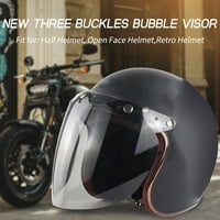 Otvorena kaciga za liku vizira motocikl kaciga za motocikl Bubble objektiv 3-snap mjehurić vjetrokol