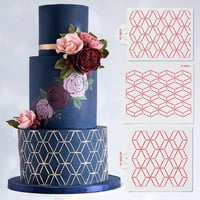 Bobasndm Cupcake embosser Prijenosni fondant torte rubne oblikovanje šablona za pekaru Multifunkcionalno