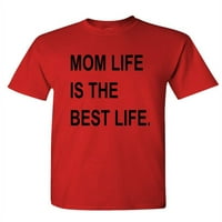 Život je najbolji život - unise pamučna majica majica, crvena, velika