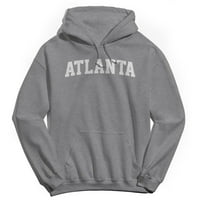 Atlanta grafički svijetlo plava muški pamuk pulover hoodie