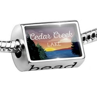 Jezero zvona Retro dizajn Cedar Creek Lake Charm odgovara svim evropskim narukvicama