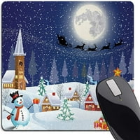 Božićna jastuk za mišenje, zimska sezona Snjegović Xmas Tree Santa Sleigh Moon prisutna kutije za snijeg