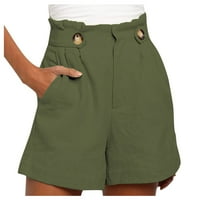 Ležerne kratke hlače za žene Ljetni modni kratki sa džepnim gumb Kratke hlače