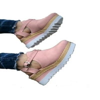 Žene zatvorene prste casual gležnja sandale ružičaste 9