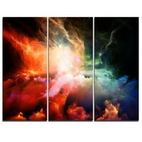 Dizajn Art Colorful Nebula - Grafička umjetnost na zamotanom platnu