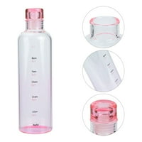 Rosarivae Sportska boca za vodu Prijenosna boca za staklenu bocu s prozirna boca sa ljestvicama stilska