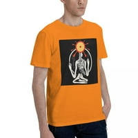 Smiješni grafički muški kratki majica kratkih rukava 150g narandžasta