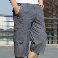 Muške casual pantalone Sportske kratke hlače Fitness Pocket Bodybuilding tiskane hlače muške dna